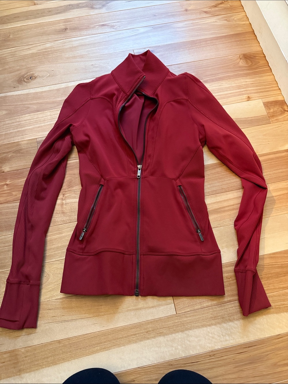 Lululemon Women's Red Zip-Front Active Jacket